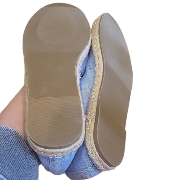 NEW! LOFT Chambray Embroidered Fruit Design Espadrille Slip On Flat Loafers 9.5. - Picture 8 of 8